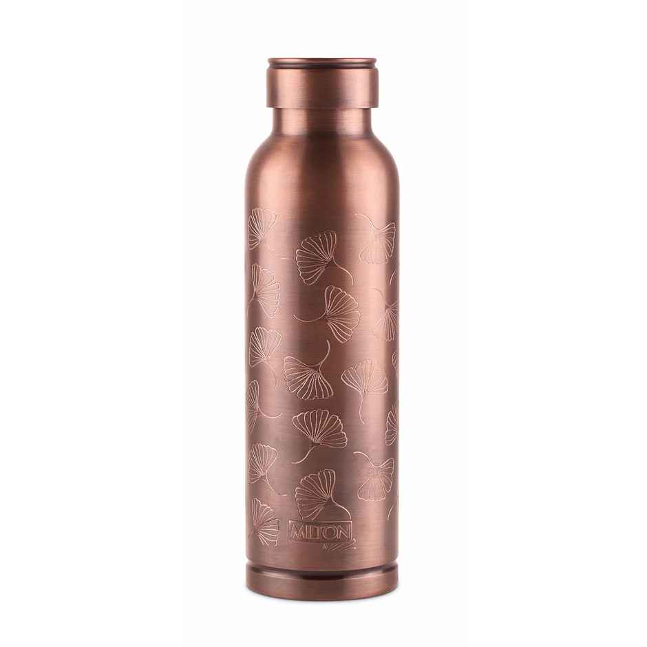 Milton Copper Bloom Rakhi Gift Hamper | 900 ml Copper Bottle | Rakhi | Roli Chawal