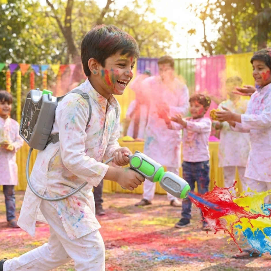 Batman Holi Water Tank Pichkari Big | 1.25 L | Tomuncle