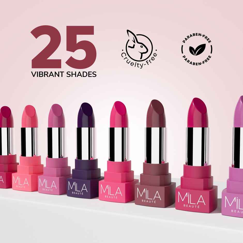 Mila Beaute Matte Lipstick Lightweight Highly Pigmented - Honey Do