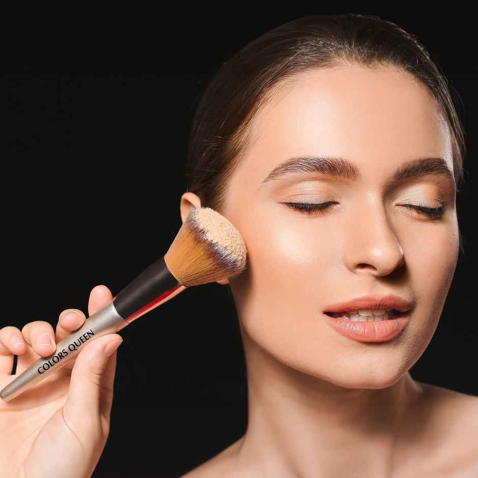 Colors Queen Professional Face & Eye Makeup Brush Set of 6 | Premium Easy to Hold