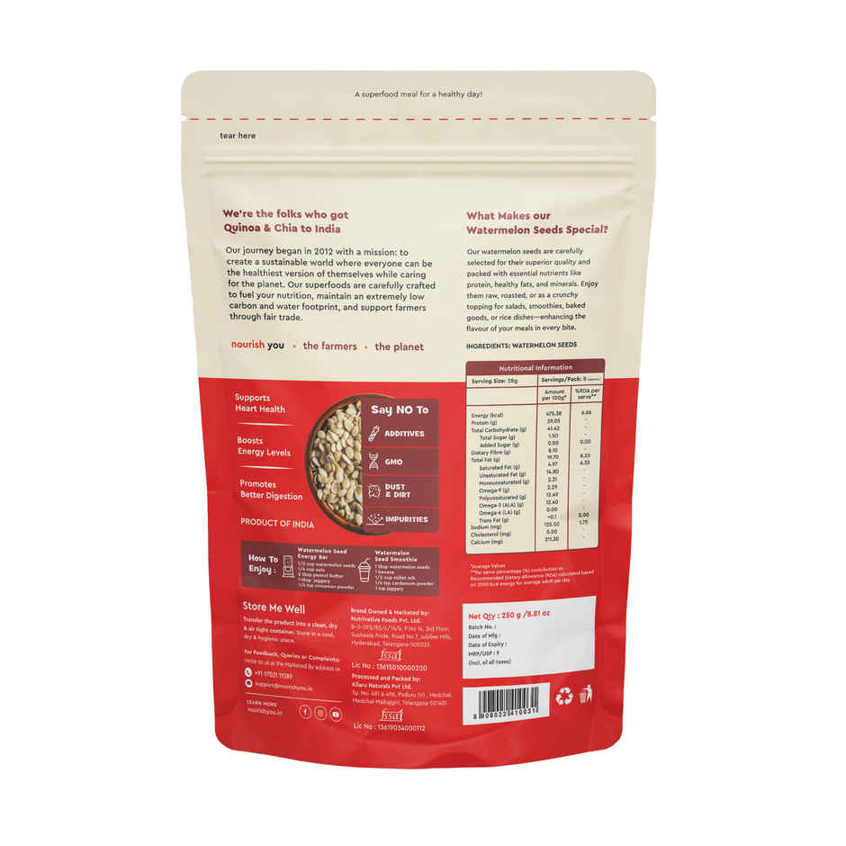 Nourish You Raw Watermelon Seeds | Kernels