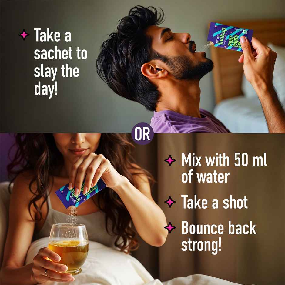 Dr. Vaidya's Livitup Post Party Fix | Helps Prevent Headache | Nausea & Acidity