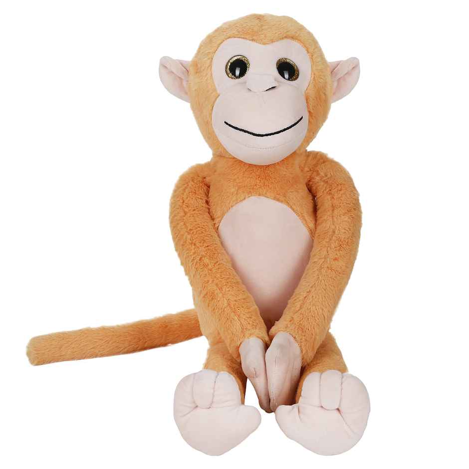 Hamleys Fuzzbuzz Monkey Plush Toy 70cm Mustard 3Y+