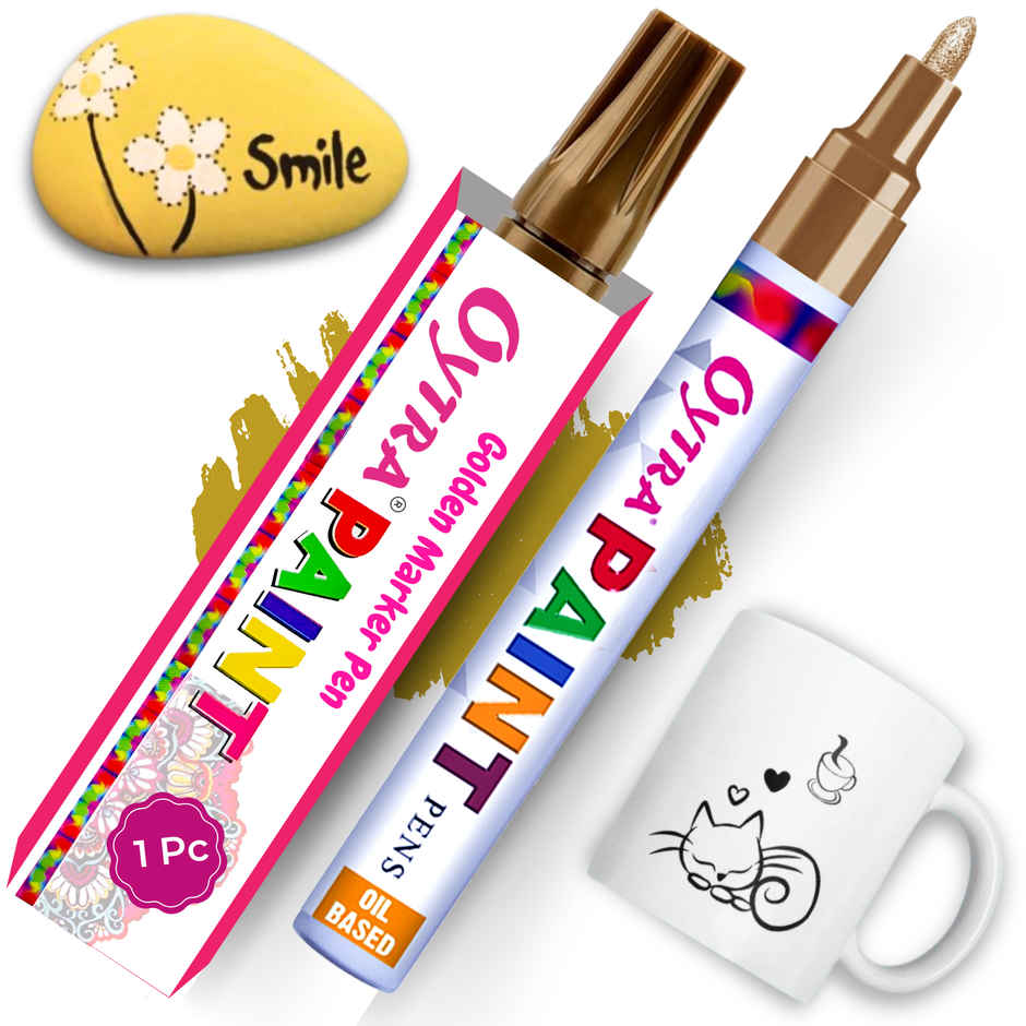 Oytra Permanent Paint Marker Pen | Golden