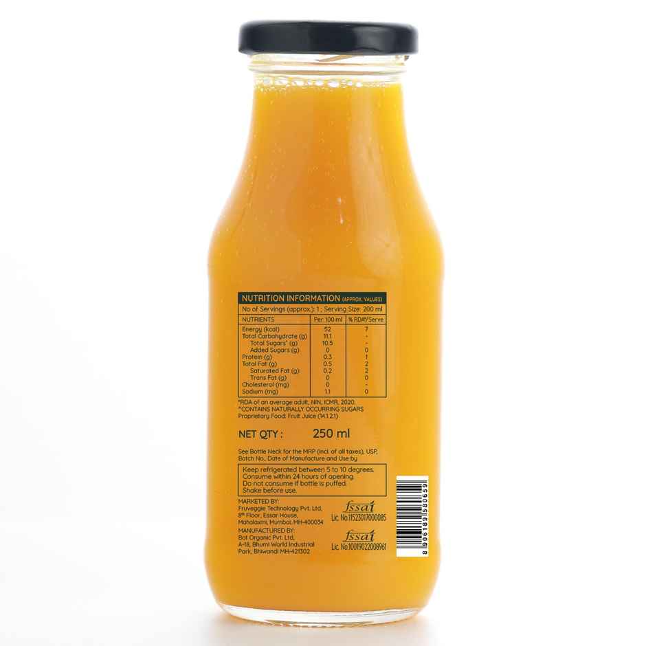 Pluckk Cold Pressed Extracted Mango Juice | No Preservatives | No Added Sugar