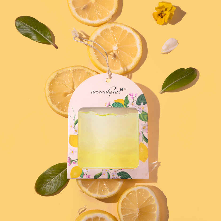 Aromahpure Gel Wink Car Perfume - Lemon | Sandalwood | Berry | Pack of 3 | 30 Days