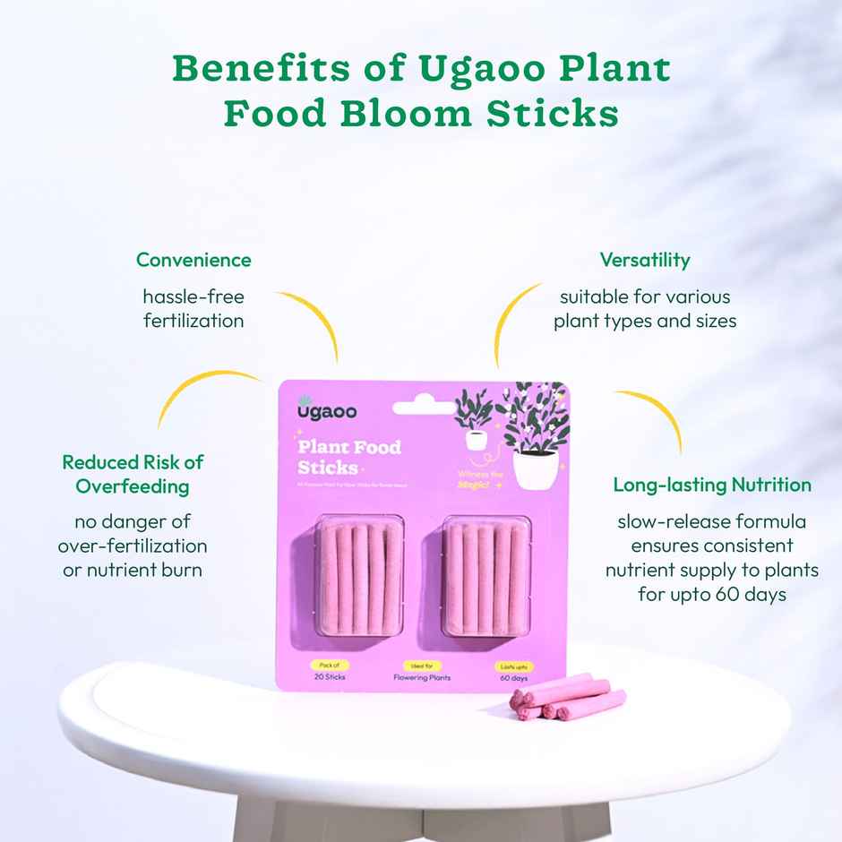Ugaoo Plant Food Fertilizer Bloom Sticks for Flowering Plants