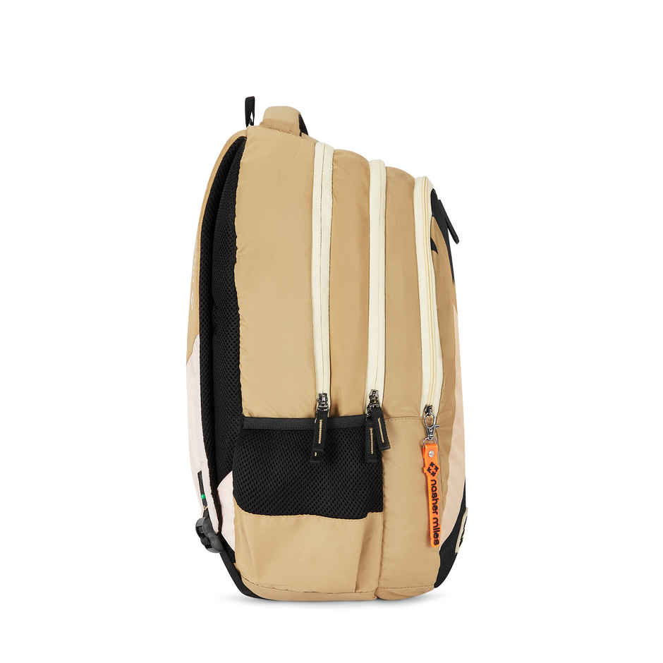 Nasher Miles Modern Polyester Laptop Backpack with Raincover & Front Organiser | Brown - 45 L