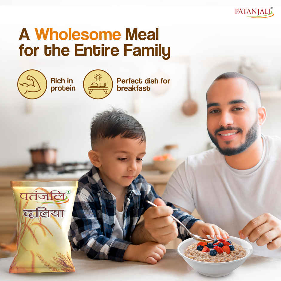 Patanjali Quick Cook Wheat Dalia - Healthy Fibre Rich Breakfast