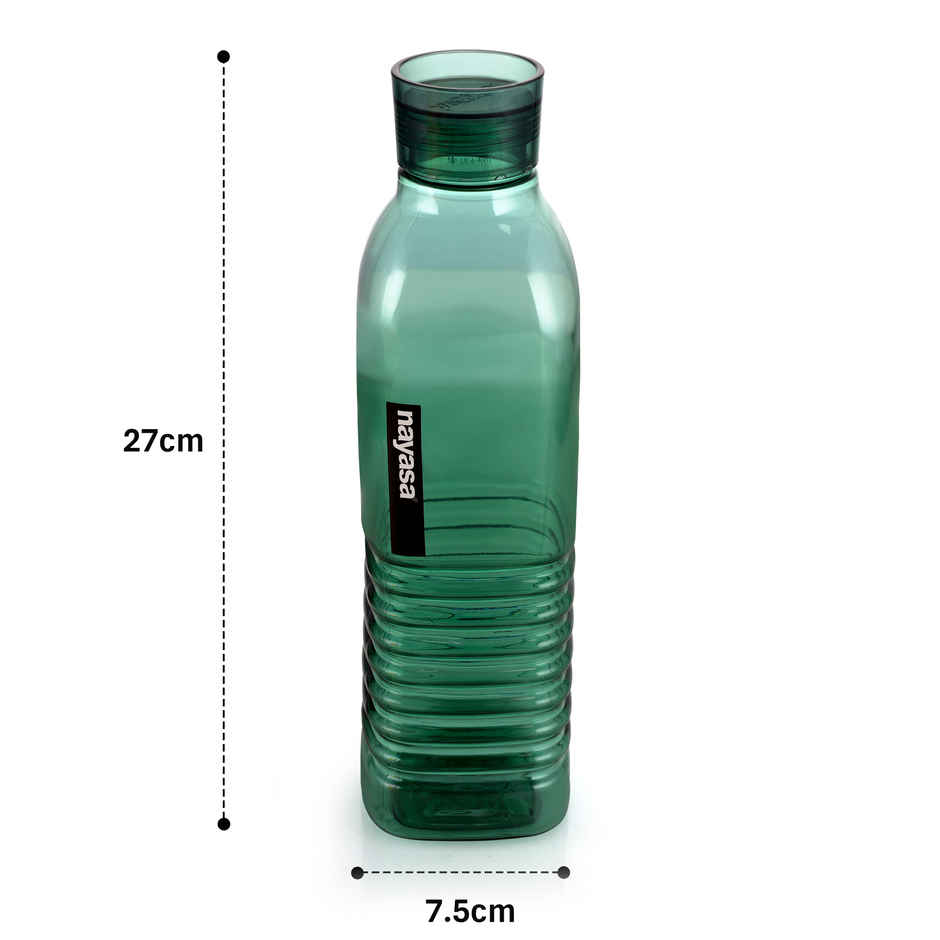 Nayasa Dorino Plastic Water Bottle 1000 ml BPA Free Fridge Bottle | Green
