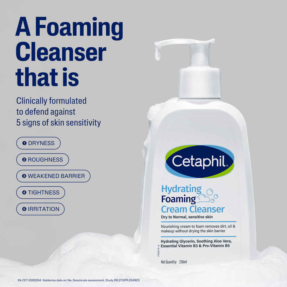 Cetaphil Hydrating Foaming Cream Cleanser