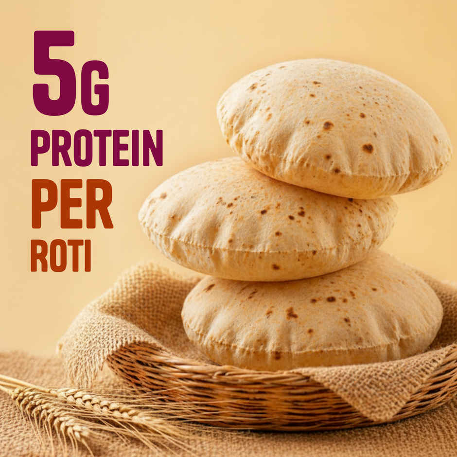 Protein Chef High Protein Premium Sharbati Atta | 50% More Protein With Select Multigrain