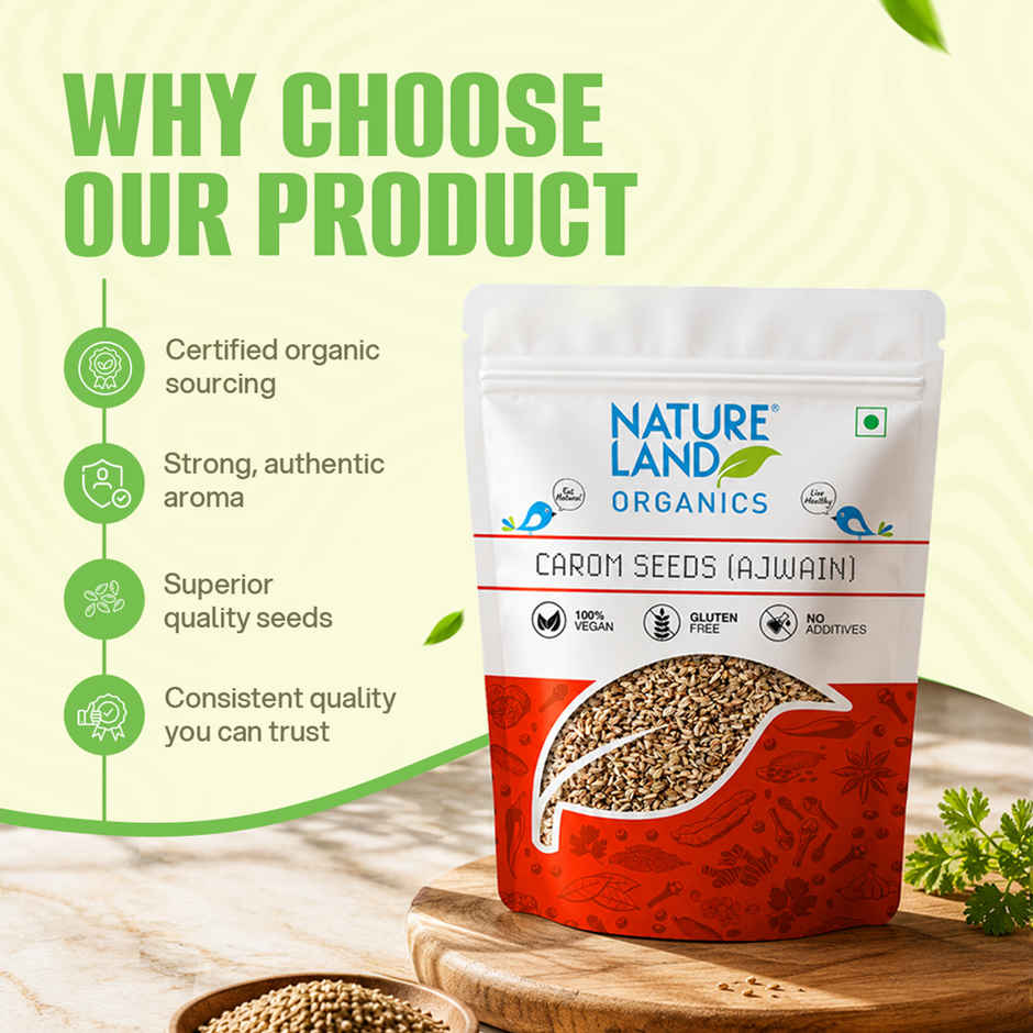 Natureland Organics Ajwain Carom Seeds