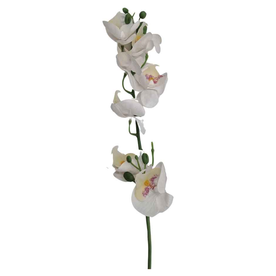 10club Artificial Orchids Flower - Single Stem- White
