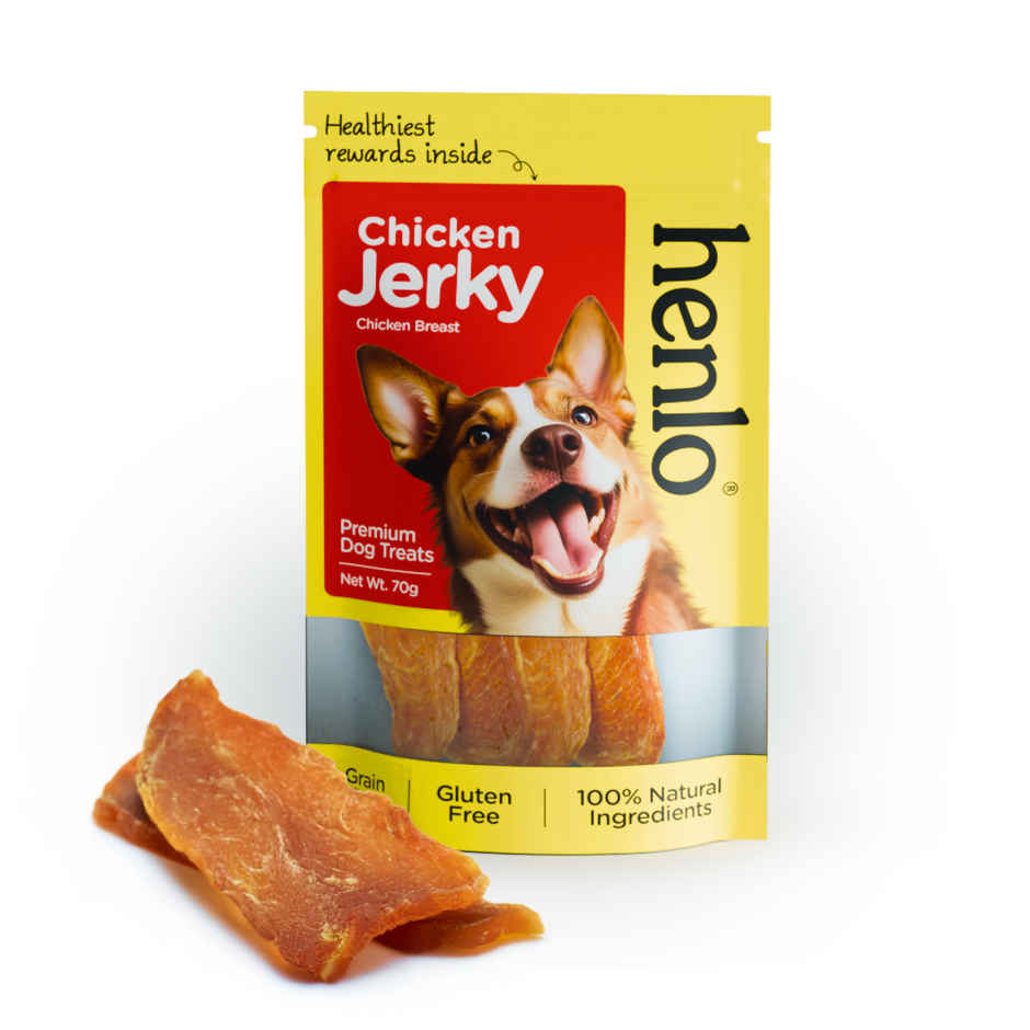 Henlo Chicken Jerky Treat |Dog Treats |Treats |Crunchy | Chewy treat |Crispy treats | Protein
