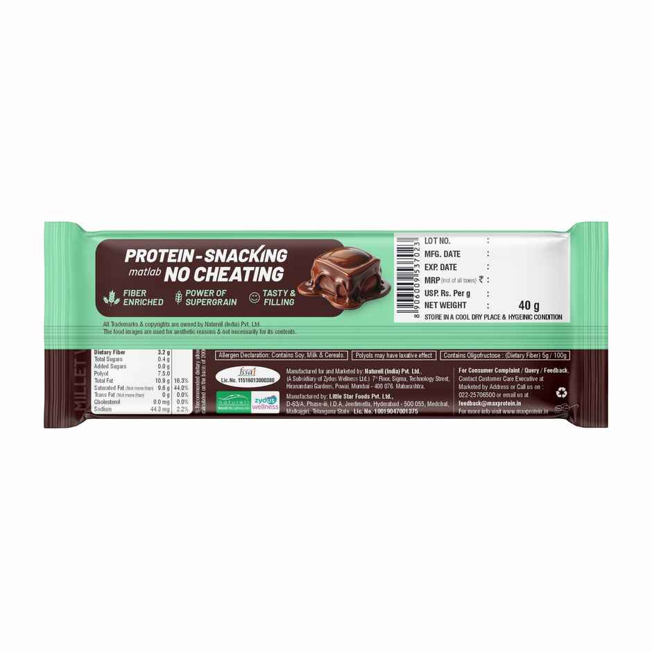 Buy RiteBite Max Protein Coffee Mousse 10g Protein Millet Wafer Bar ...