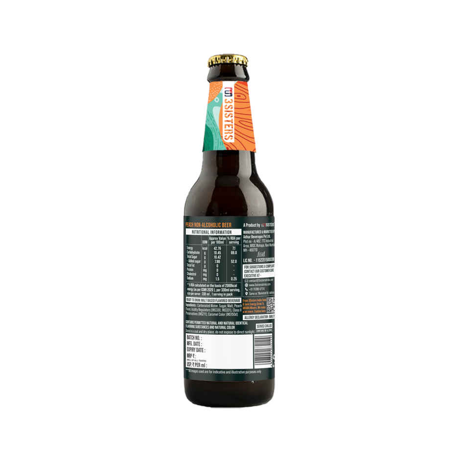 3 Sisters Peach Non Alcoholic Beer