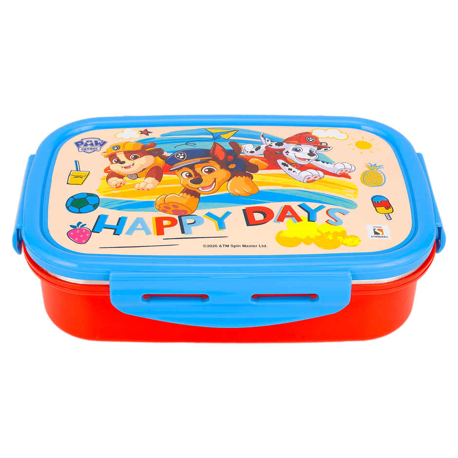 Striders Paw Patrol Single Compartment Lunch Box With Cutlerys Multicolor | 310 ml