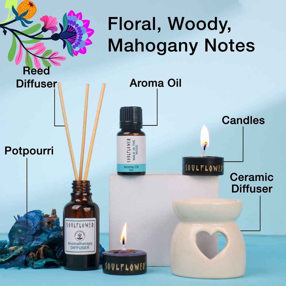 Soulflower Walk in the Wood Aroma Diffuser | Home Fragrance