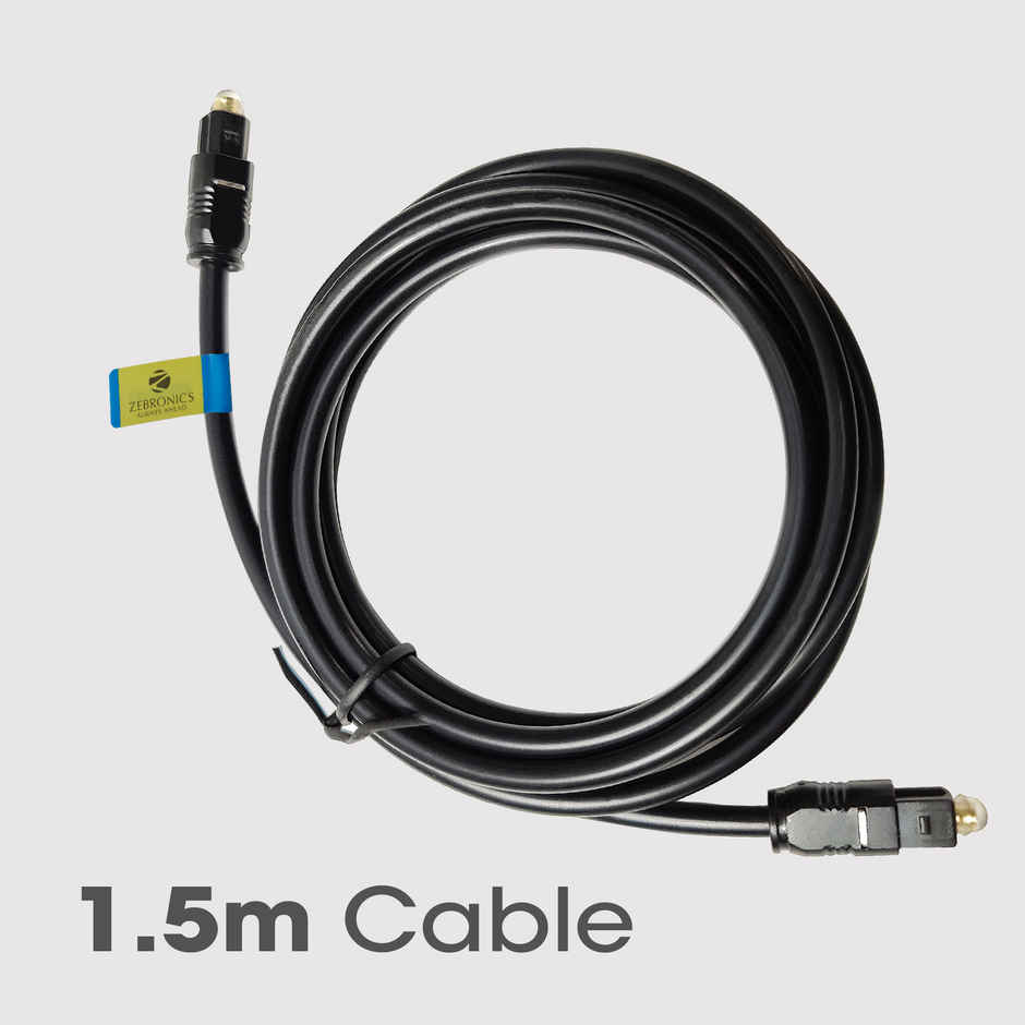 Zeb Oc150 Optical Cable Dolby Digital Plus Support, 8Channel Audio Support 1.5M, Smart Tv, Soundbar