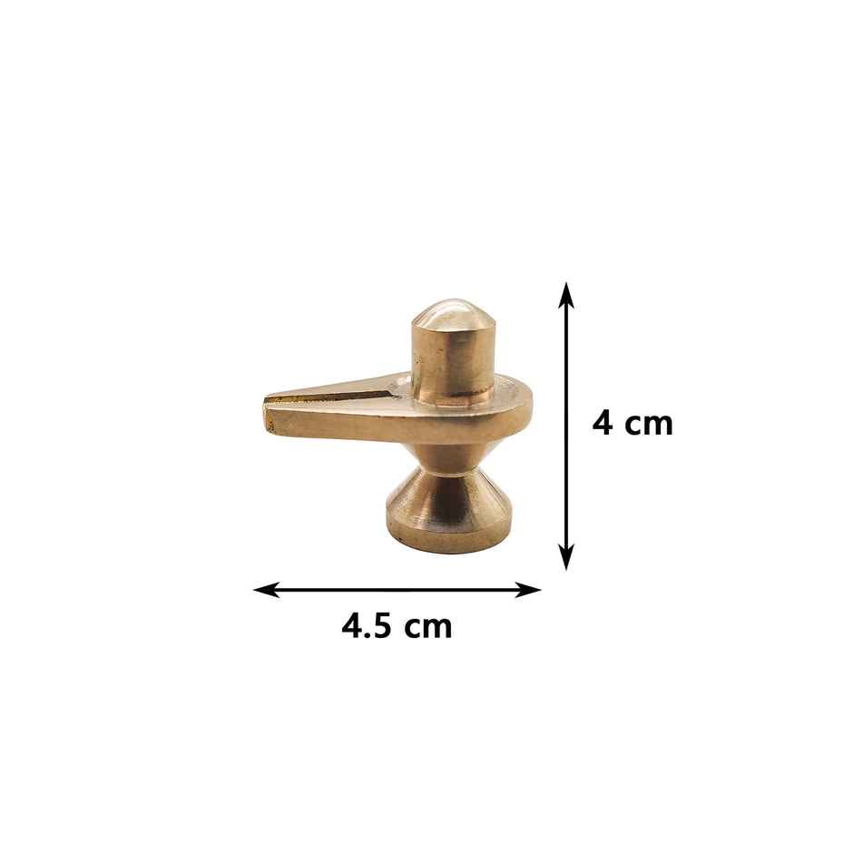 Brass Shivling | 2 Inch | Mahadev Idol for Pooja | Svasti