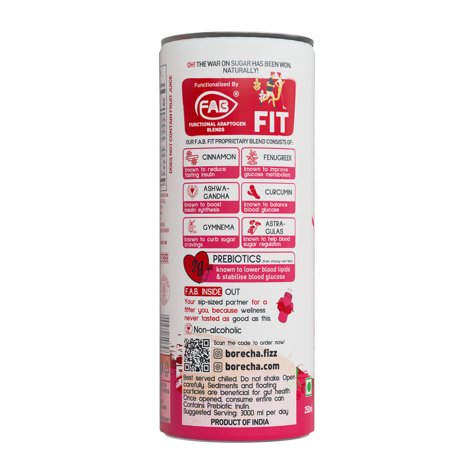 Borecha Cranberry Cosmo Zero Sugar Kombucha Seltzer