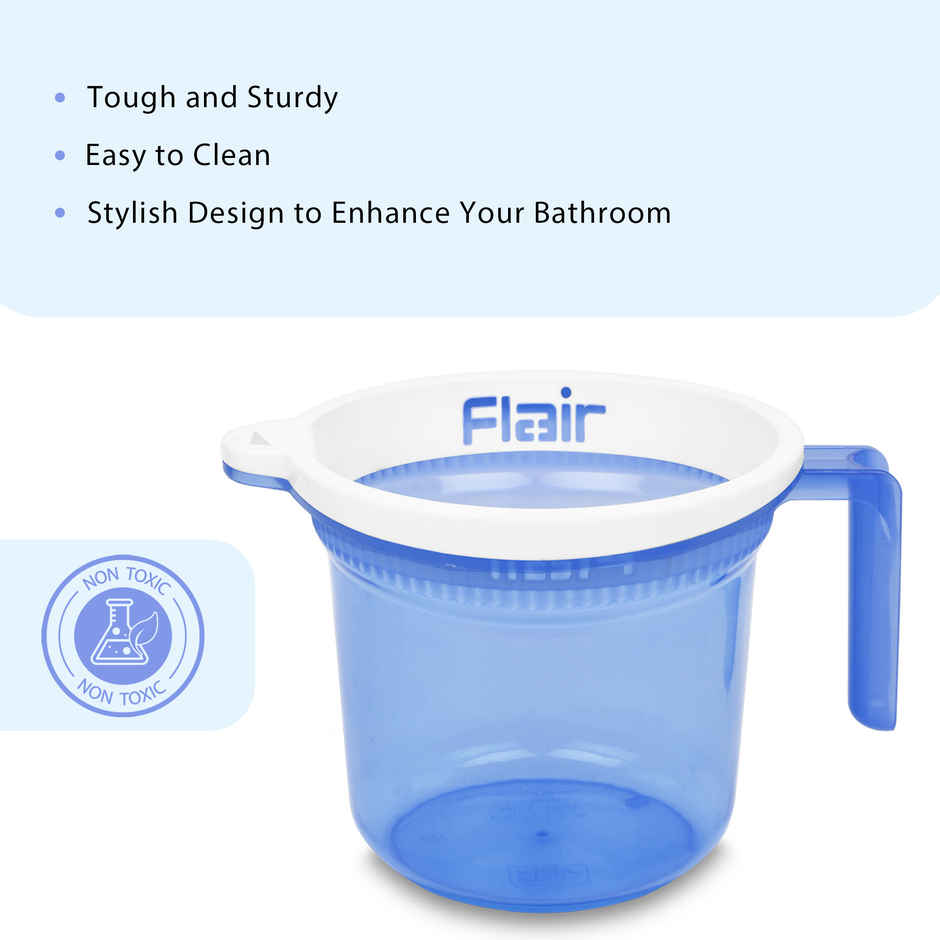 Flair Estella Crystal | Bath Mug | 1.5 Litre | Blue
