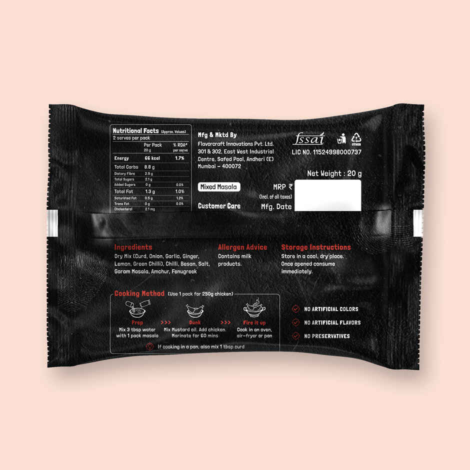 KILRR Tandoori Blast Chicken Masala Combo