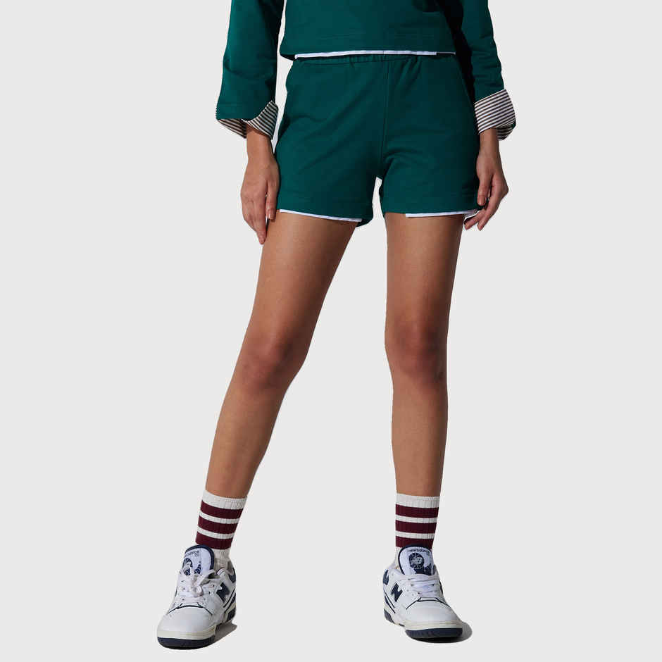 Cava Athleisure Green Zenfeel Shorts for Women | XL