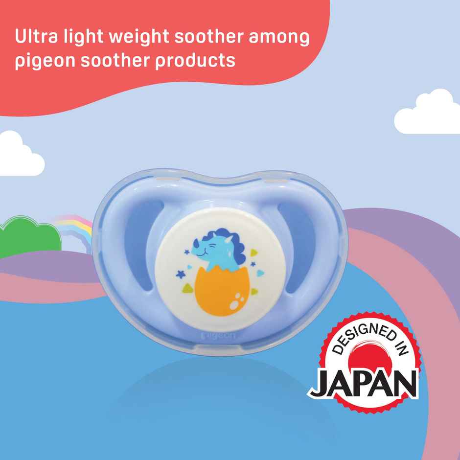 Pigeon Baby Care Minilight Soother S Size Dino Egg Pin