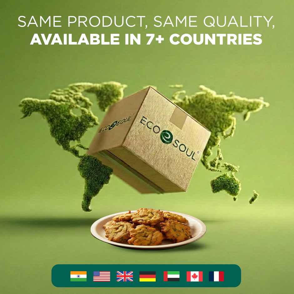 Palm Leaf Plate | Round | 8 inch | 10 Count | Eco Soul