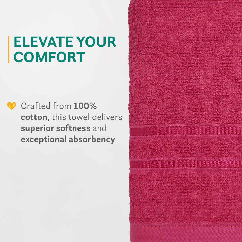 Home elegance by myTrident Comfort Living 100% Cotton Hand Towel Set | 40cm x 60cm | 400 GSM | Candy Glow