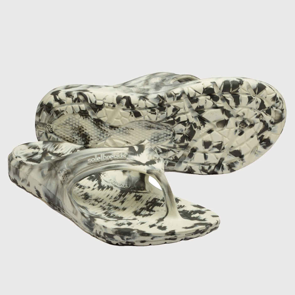 Solethreads Ortho Elite Marble Grey Flip-Flops & Slippers for Men | Size - India-UK 7