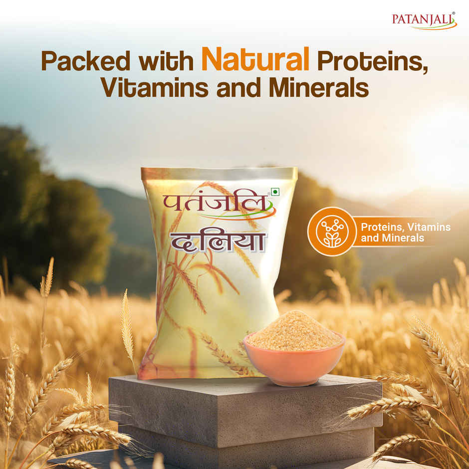 Patanjali Quick Cook Wheat Dalia - Healthy Fibre Rich Breakfast