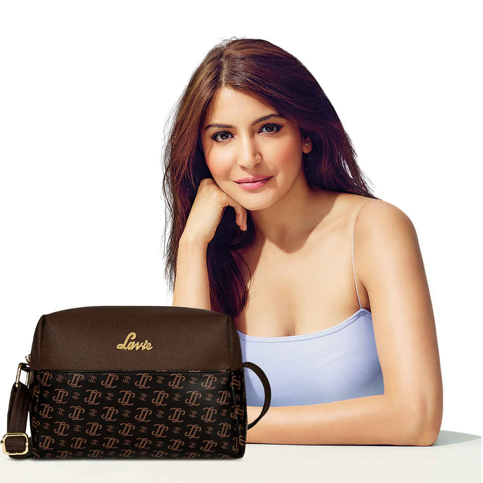 Lavie Women's Mono Ll Senna Box Crossbody Sling Bag | Ladies Purse Handbag | Brown