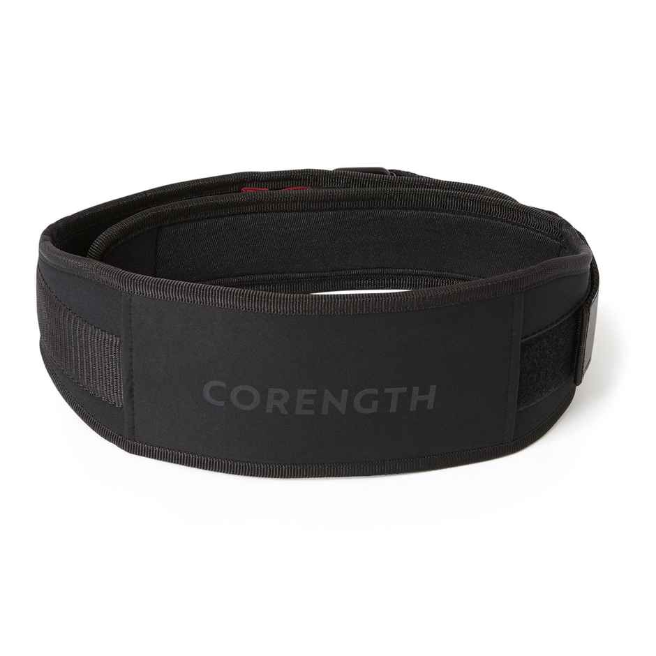 Decathlon | Corength Weight Training Belt With Dual Nylon Closure | Black - M/L