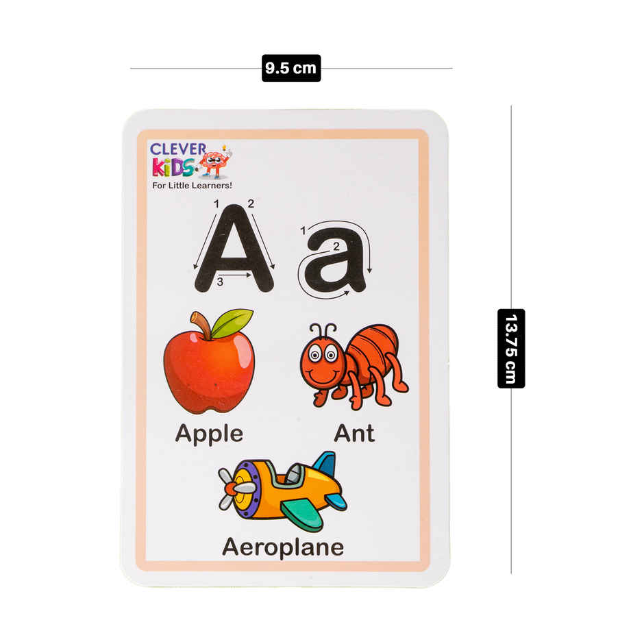 Ratna's Flash Card Alphabet | 13 Double Sided Cards| 2+ Years