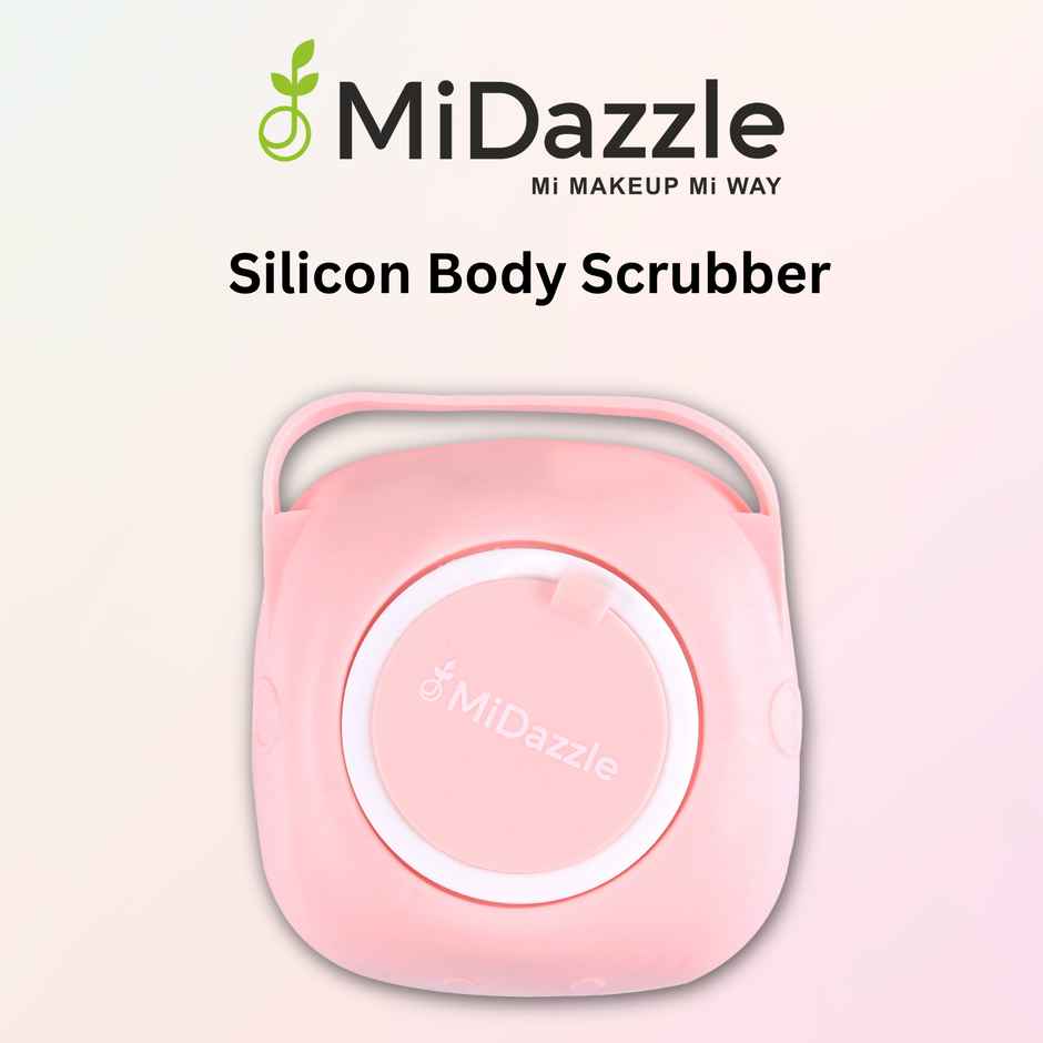 Midazzle Silicone Massage Bath Scrubber with Soap Dispenser | Assorted | MISB6202
