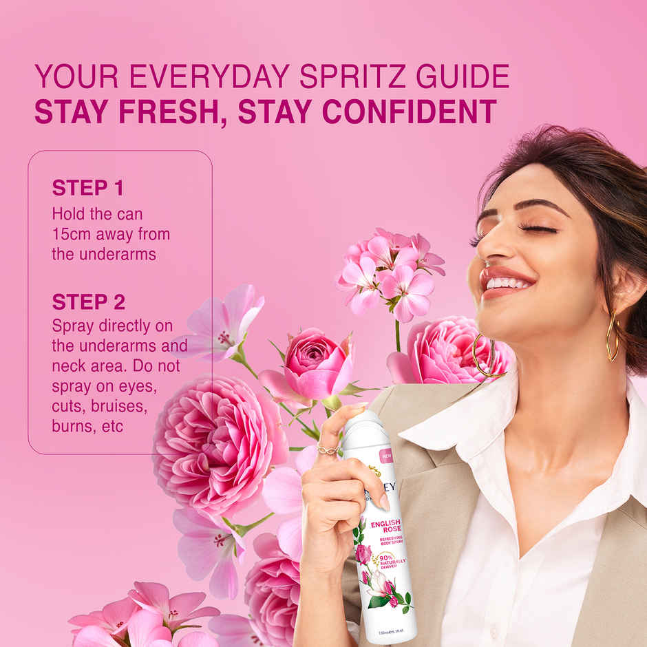 Yardley London English Rose Refreshing Deo Body Spray for Women