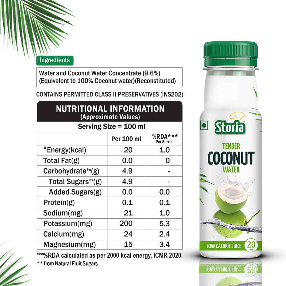 Storia Tender Coconut Water - No Added Sugar