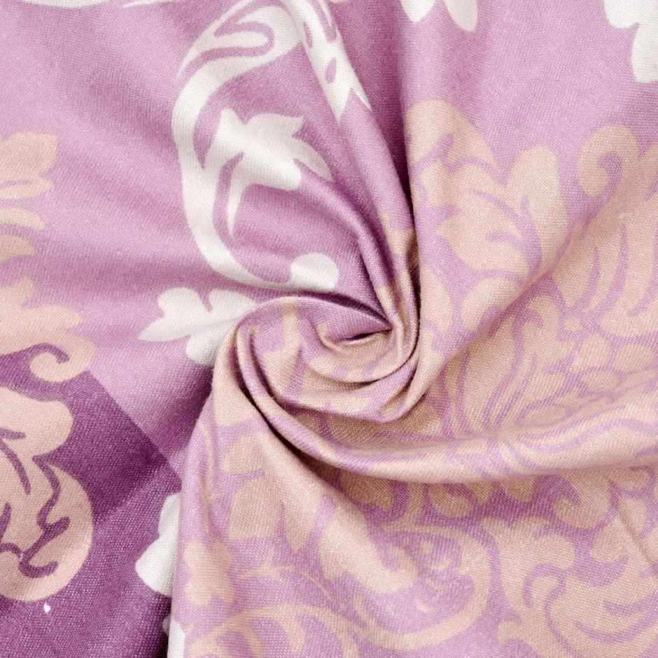 BAY6 Microfiber Cotton Door Curtains | Set of 2 | 9x4 ft | Pink