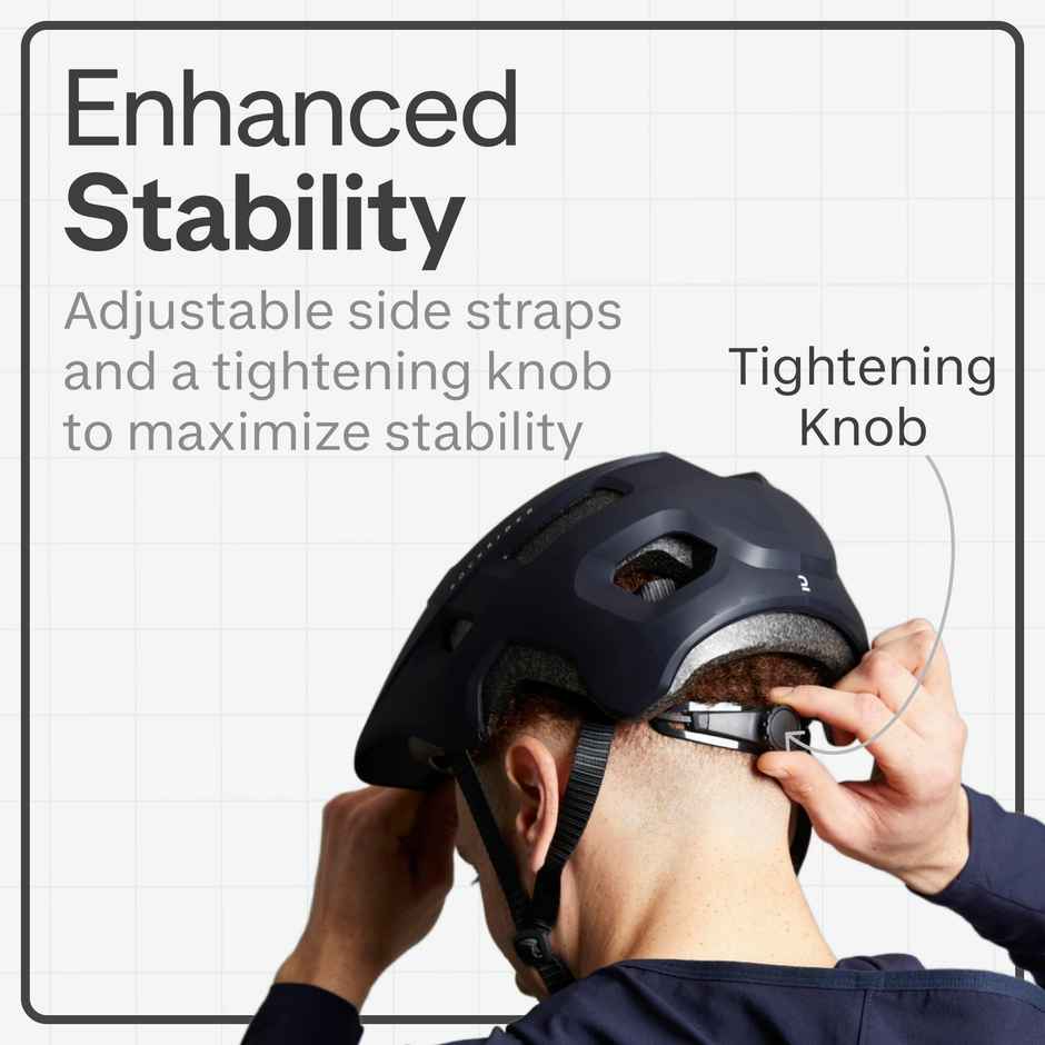 Decathlon | Rockrider Adult MTB Cycling Helmet | Blue - L