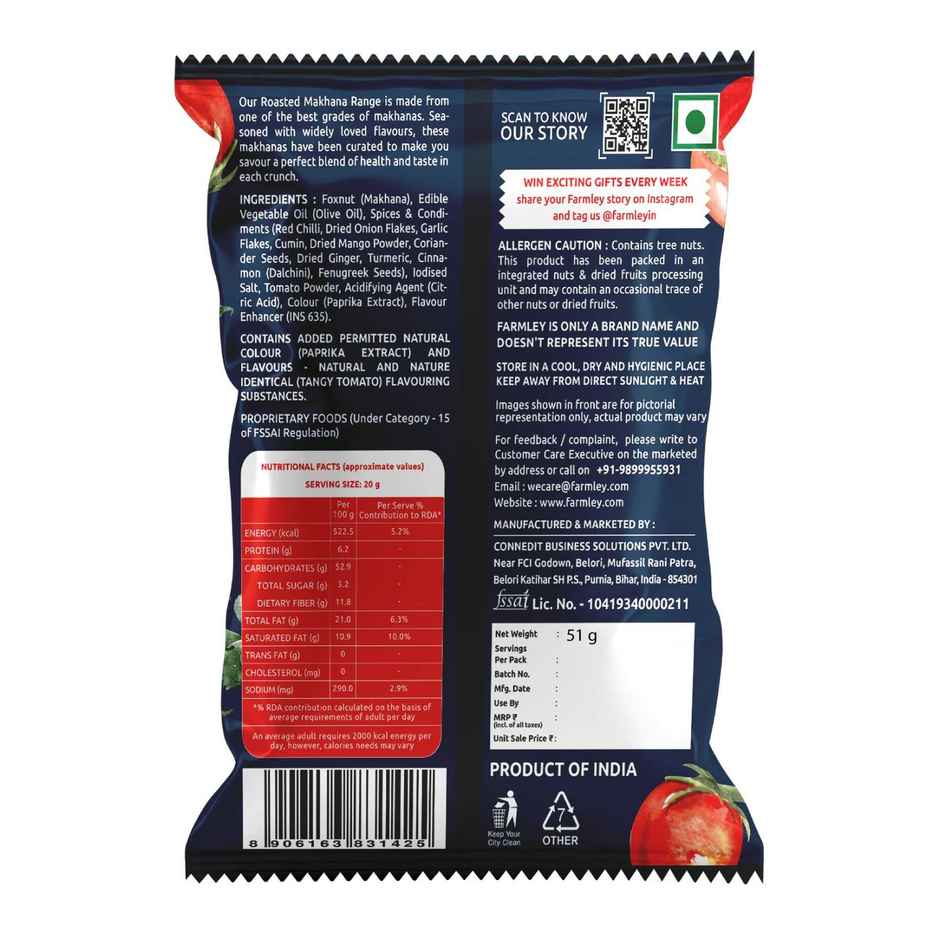 Farmley Tangy Tomato Makhana Roasted In Olive Oil
