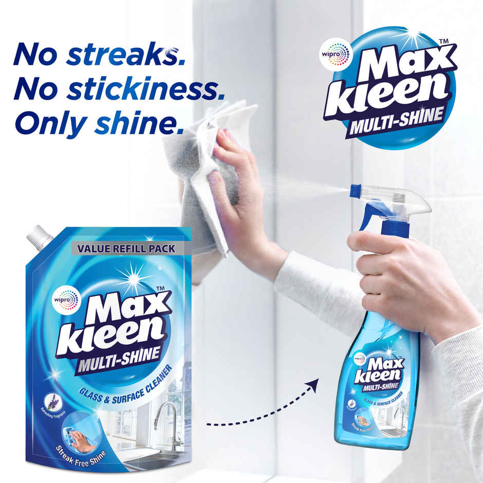 Maxkleen Multi Shine Cleaner | Refill | Glass & Surface Cleaner Liquid