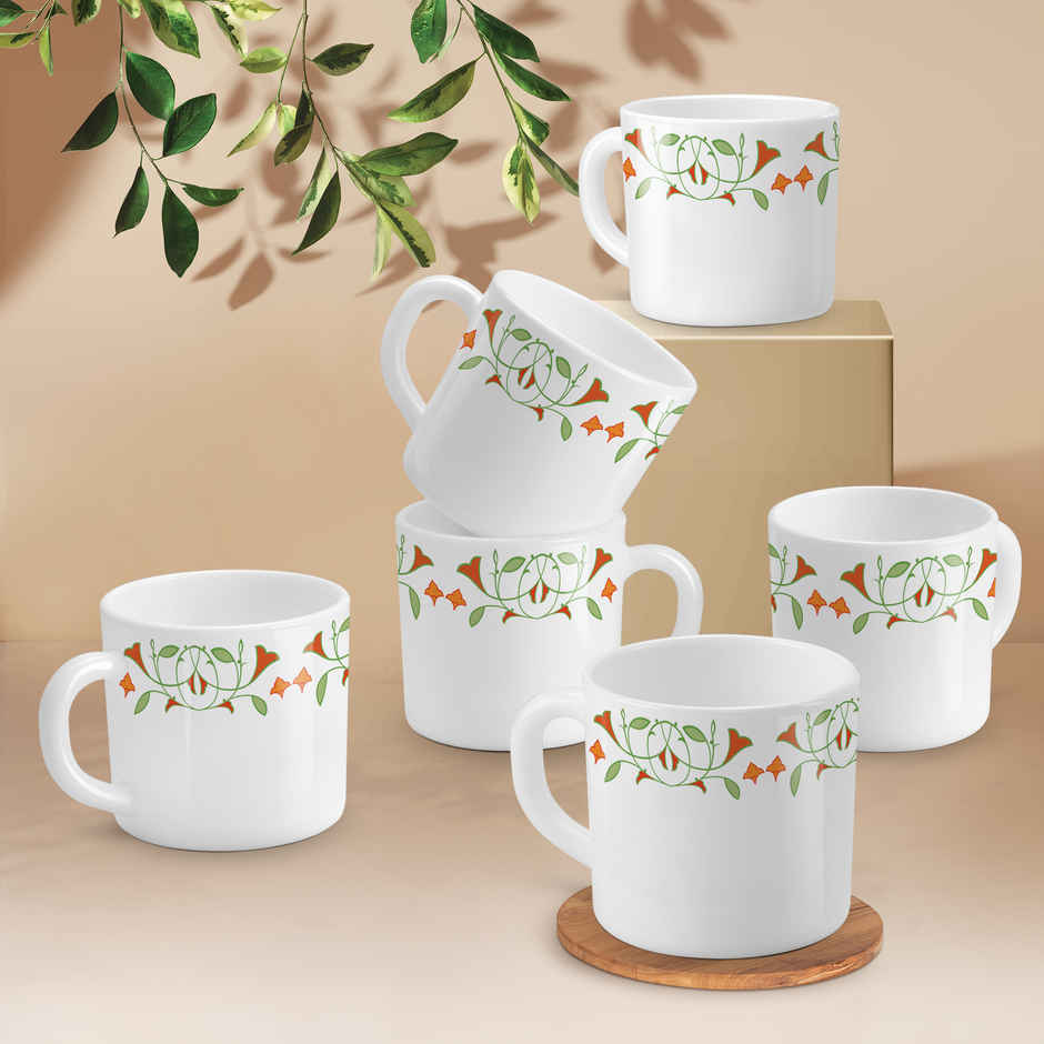 Treo by Milton Opalware Amara Meena Cup | White