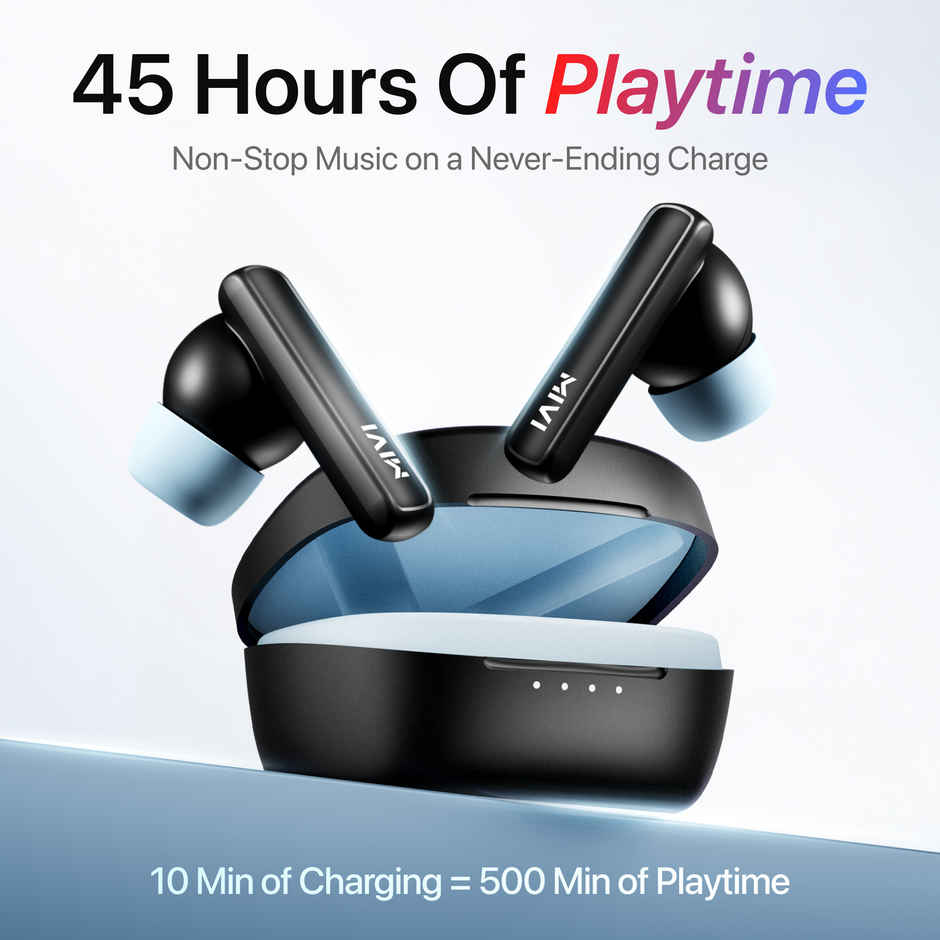 Mivi DuoPods Maxx TWS, 13mm Bass, 50H Playtime, AI ENC Calls, Gaming Mode, BT 5.3, Type C