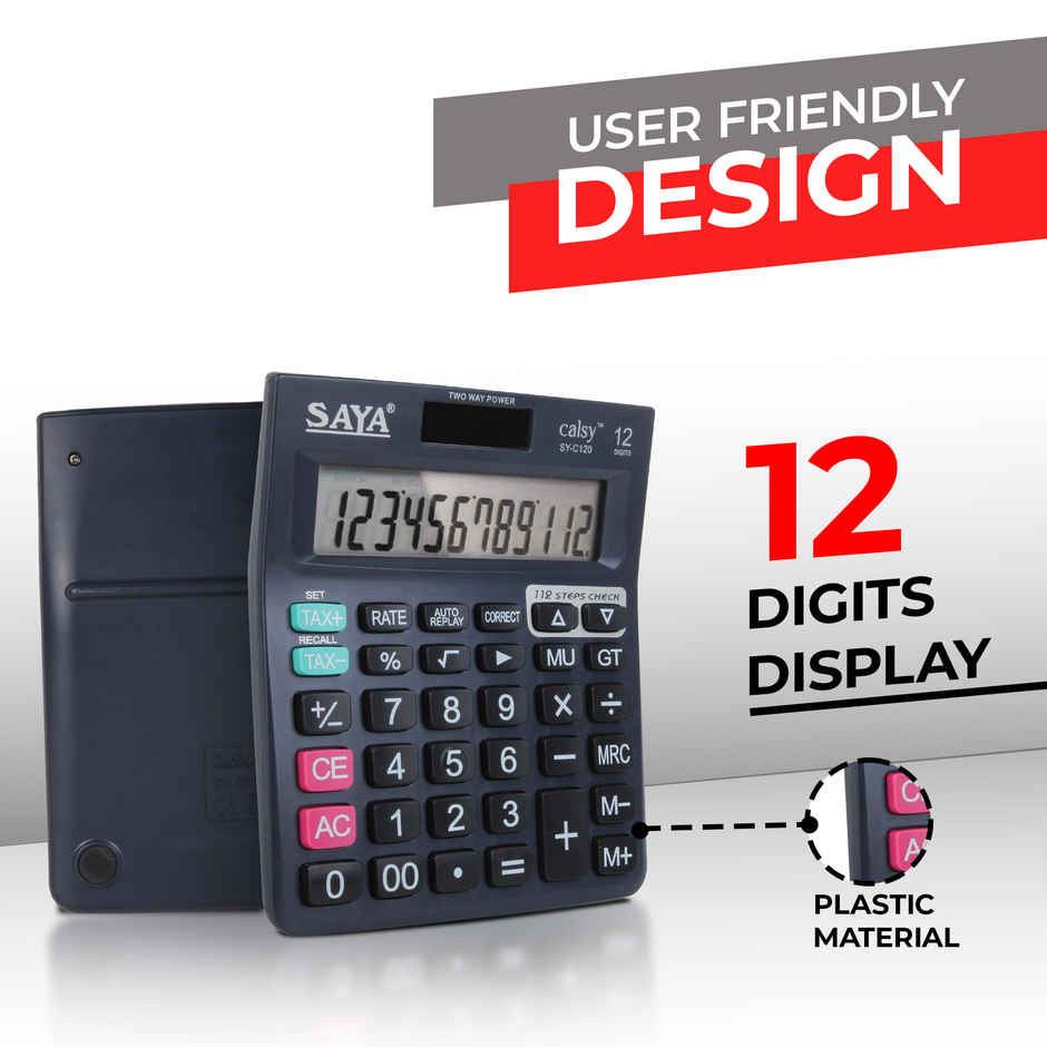Saya Calsy Check & Correct Desktop Calculator | Classic Calculator for Office & Business