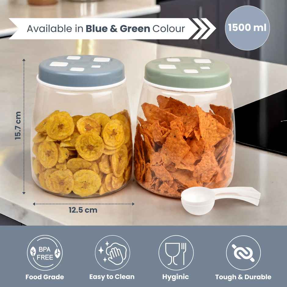 FLAIR Cubics Containers | Blue - 1.5 L