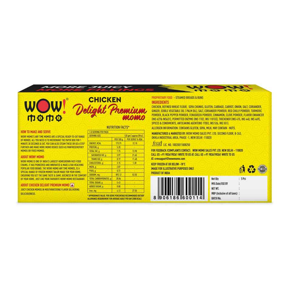 Wow! Momo Chicken Delight Premium Momos