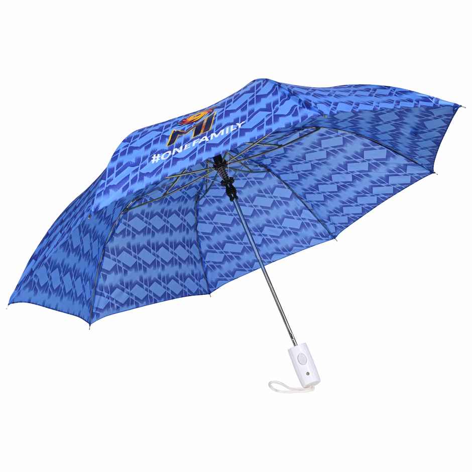 Eume Mumbai Indians Blue 1 Fold Straight Umbrella